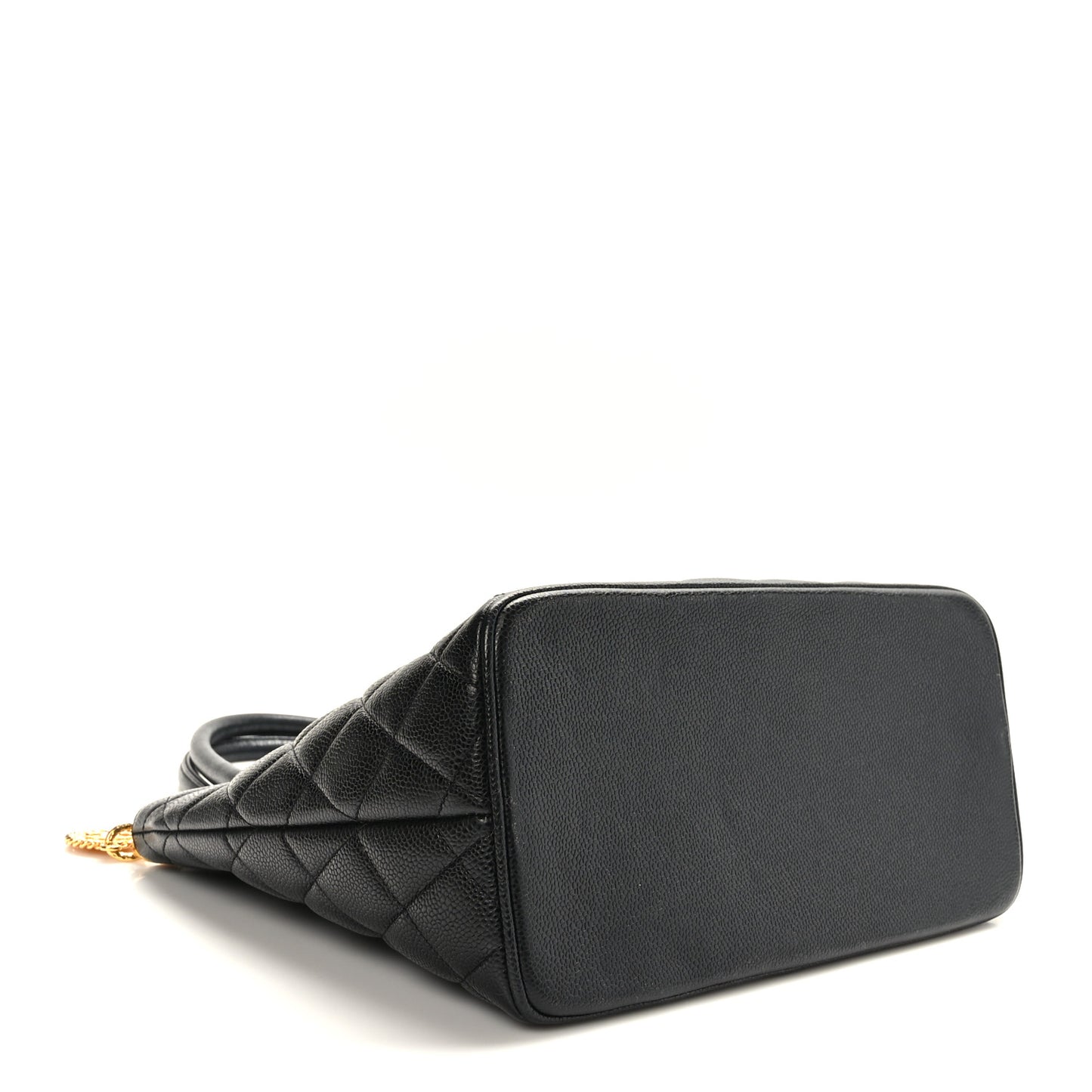 Caviar Quilted Medallion Tote Black