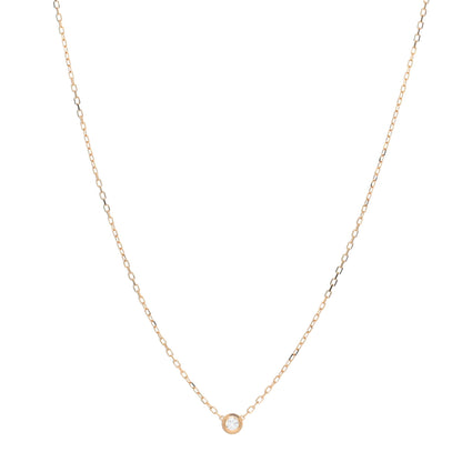 Cartier 18K Pink Gold Diamond SM D'Amour Pendant Necklace 1 of 5
