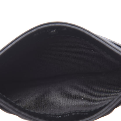 Chanel Lambskin Camellia Embossed Card Holder So Black 4 of 10