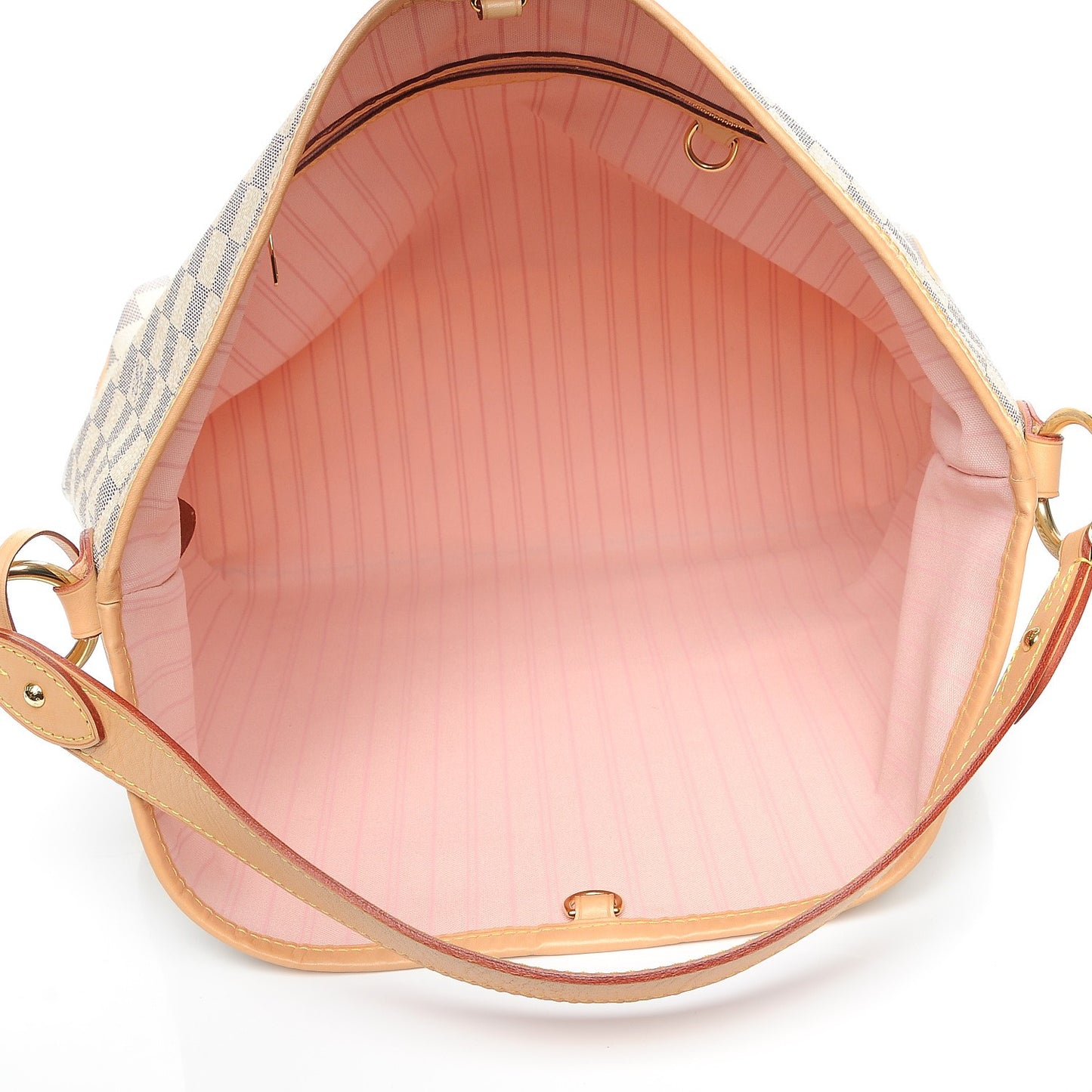 Damier Azur Delightful MM Rose Ballerine