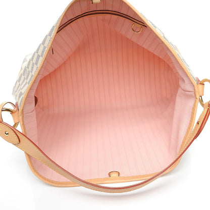 Louis Vuitton Damier Azur Delightful MM Rose Ballerine 5 of 9