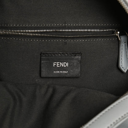 Fendi Vitello Dolce Crystal Flowerland Croc Tail Mini Backpack Grey 6 of 13