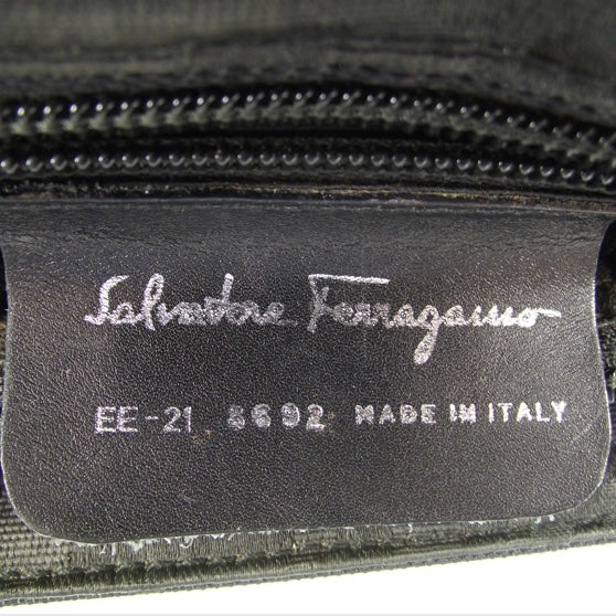 SALVATOREFERRAGAMOCanvasShoulderBagBlack