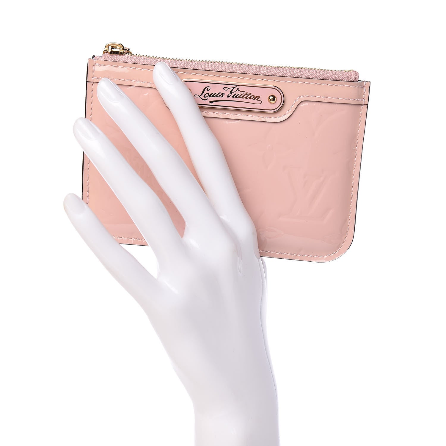 Louis Vuitton Vernis Key Pouch Rose Ballerine 2 of 7