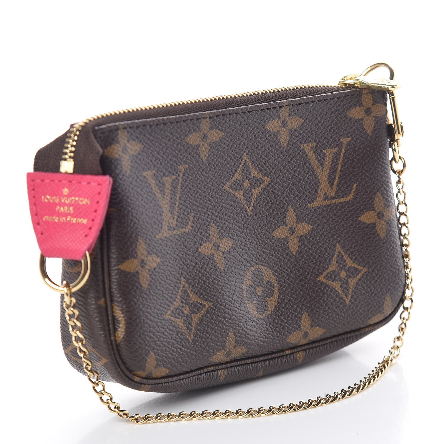Louis Vuitton Monogram 2019 Christmas Animation Mini Courchevel Pochette Accessories Fuchsia 2 of 8