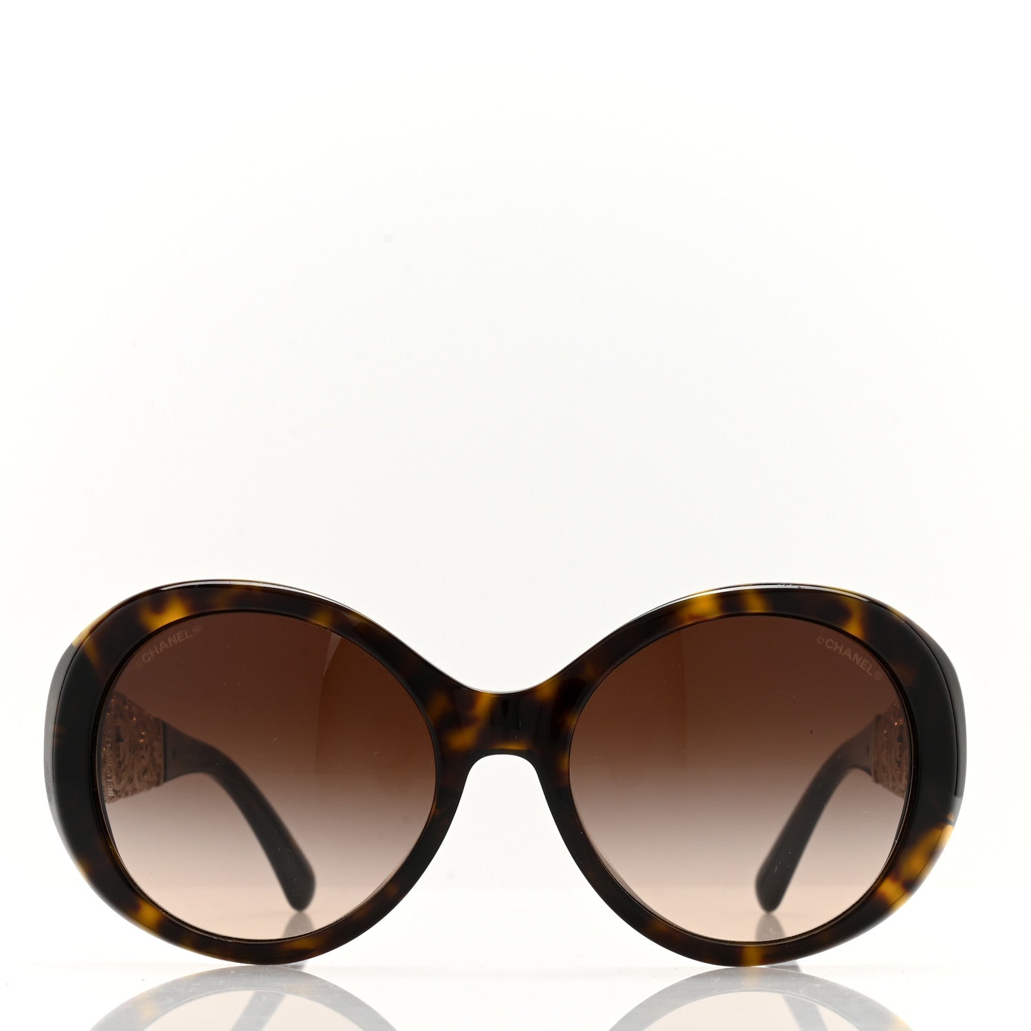 Chanel Metal Filigree Butterfly Sunglasses 5262-A Tortoise 2 of 8