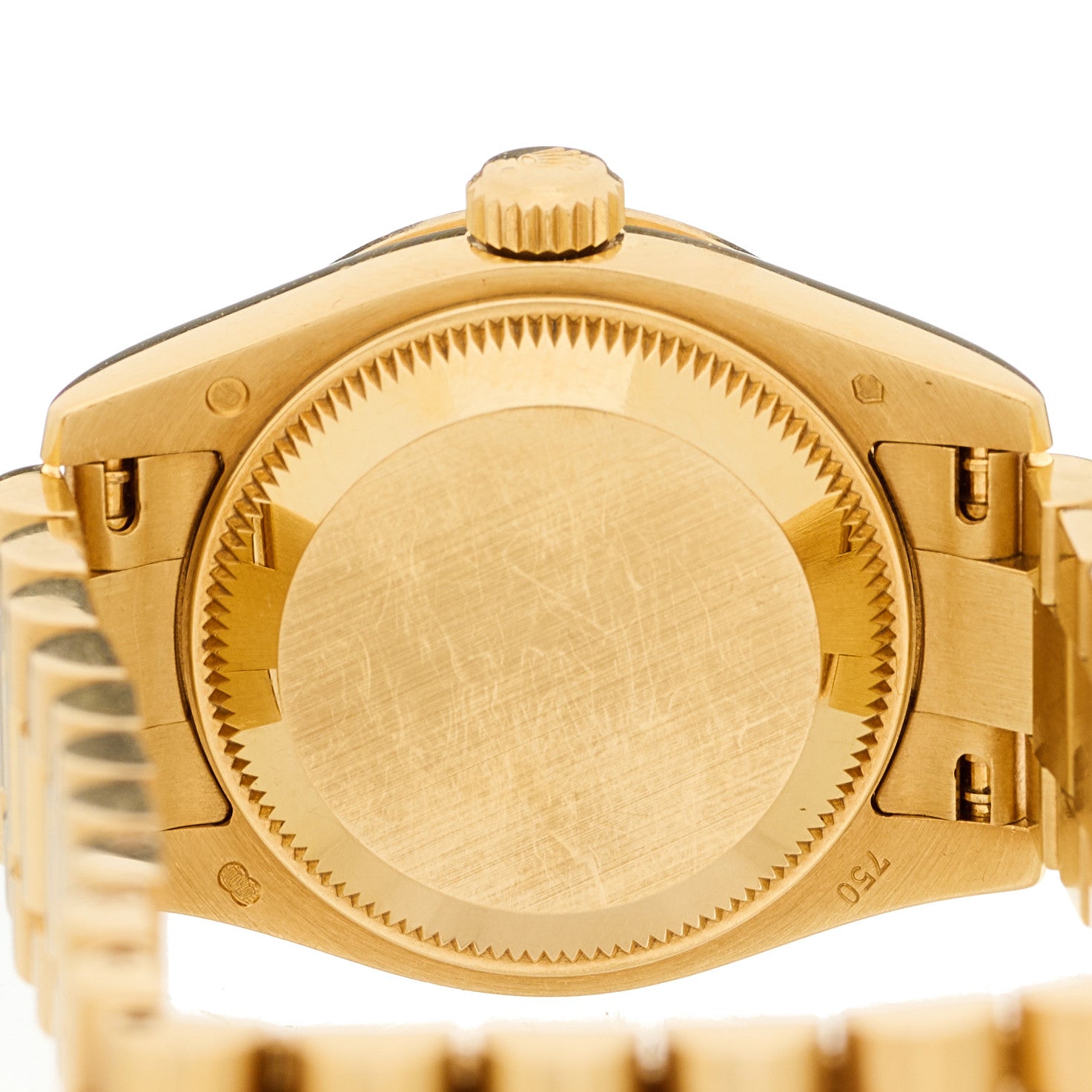 Rolex 18K Yellow Gold Diamond Bezel Mother of Pearl 26mm Datejust President Watch 179138 4 of 5