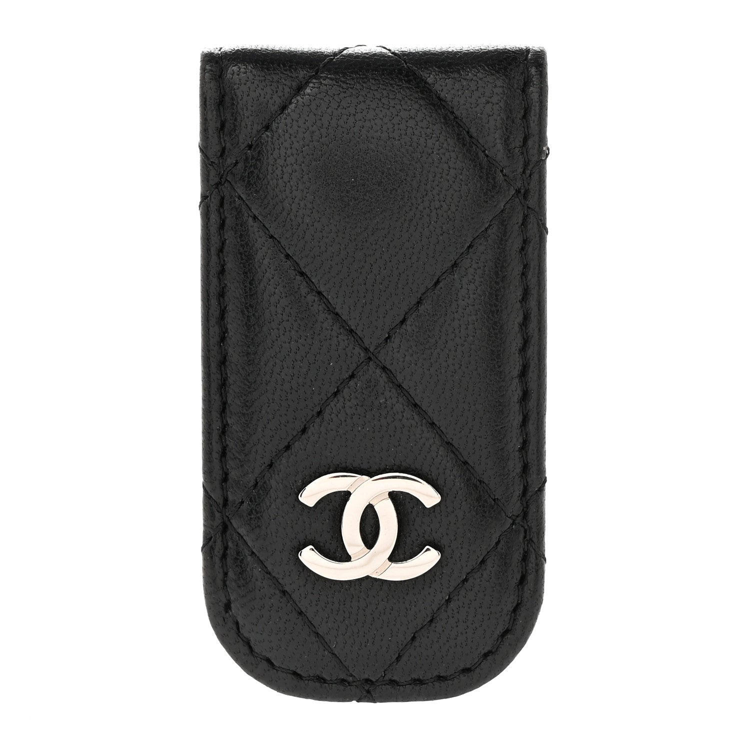 Chanel Lambskin Quilted Money Clip Black 1 of 9