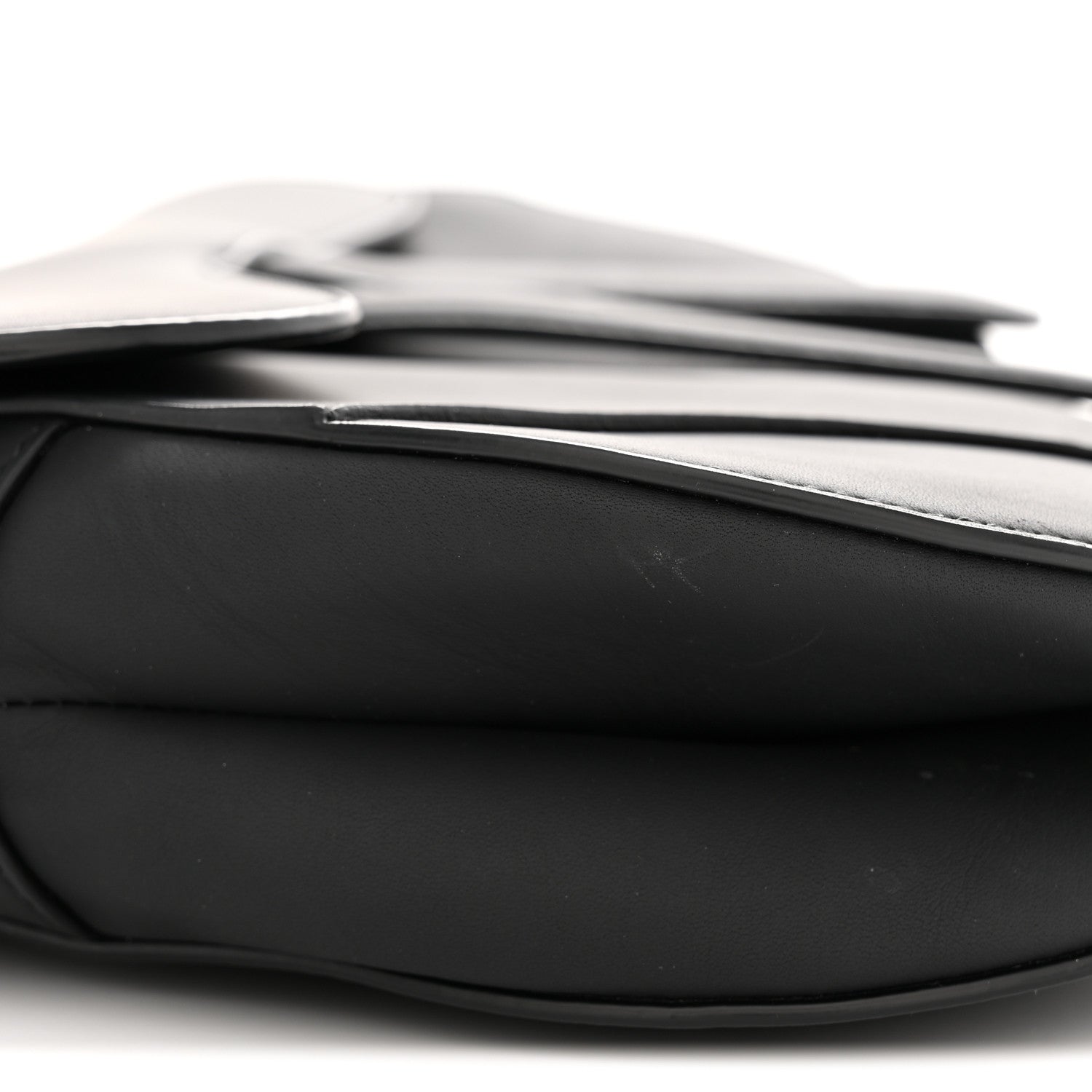 Christian Dior Ultra Matte Saddle Bag With Strap Black 9 of 10