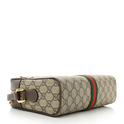Gucci GG Supreme Monogram Web Small Ophidia Shoulder Bag Brown 4 of 10