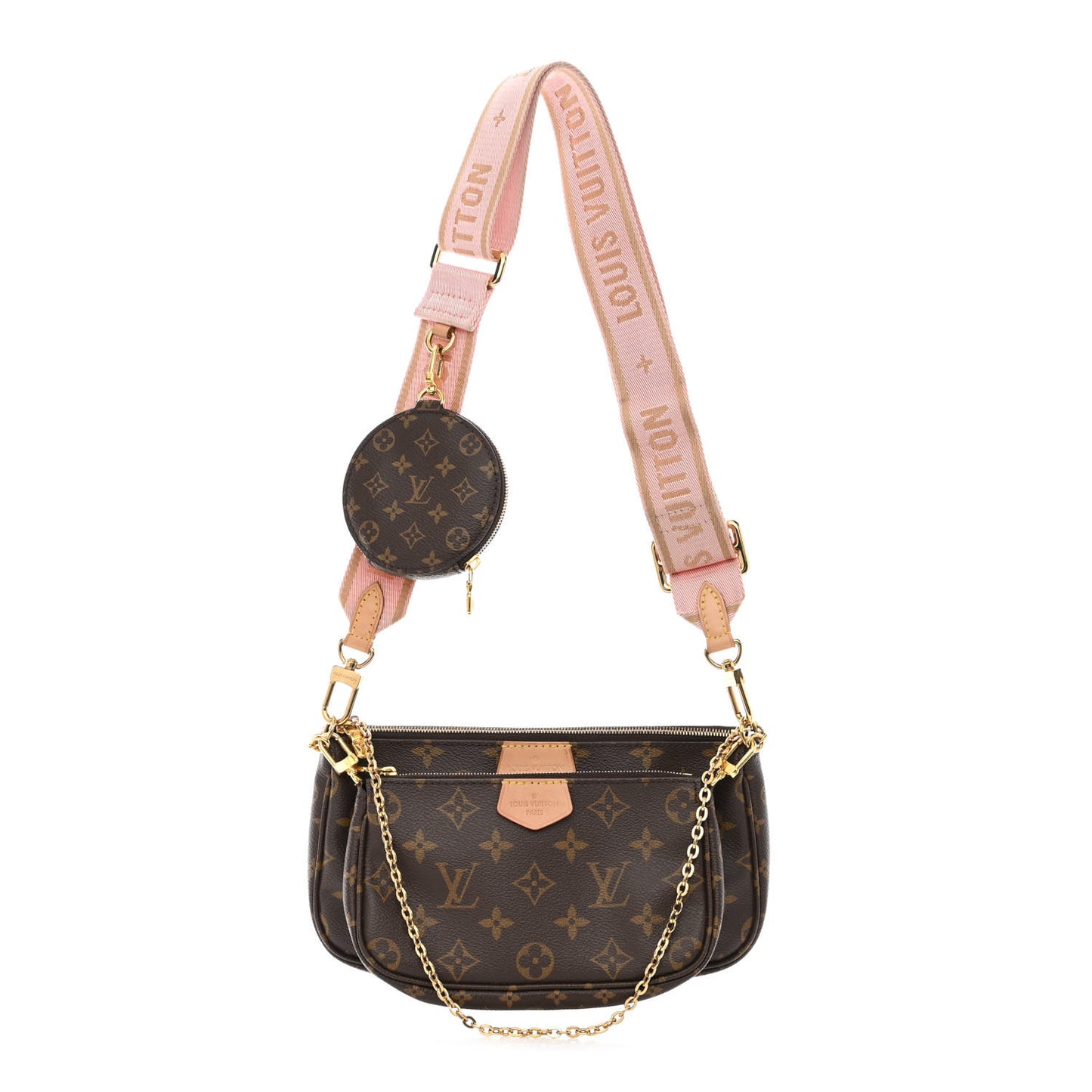 Monogram Multi Pochette Accessories Rose Clair