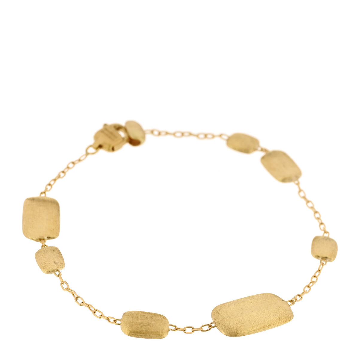 Marco Bicego 18K Yellow Gold Cushion Station Bracelet 1 of 5