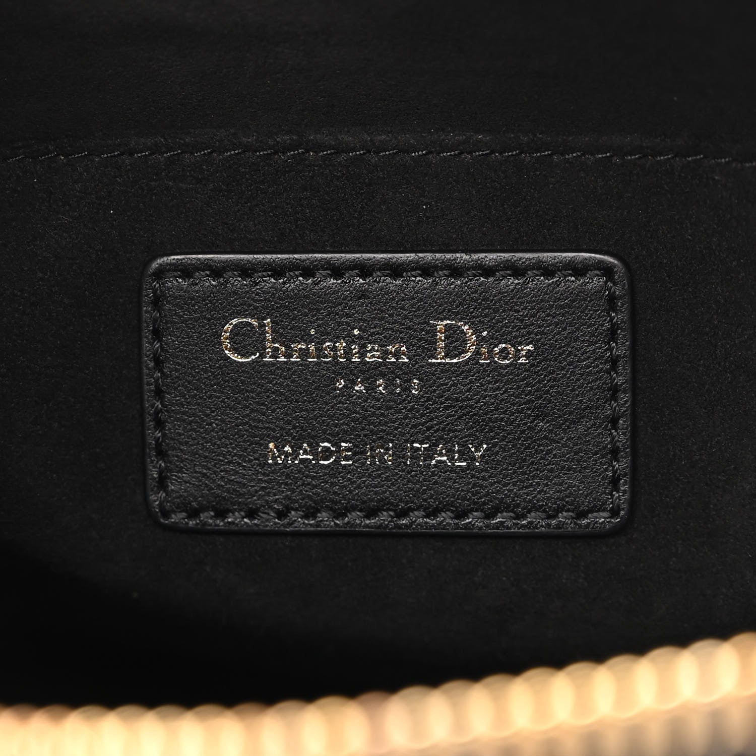 Christian Dior Lambskin Cannage Medium Dior Vibe Hobo Bag Black 6 of 9