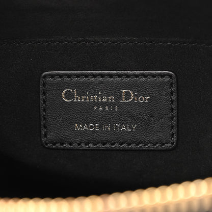 Christian Dior Lambskin Cannage Medium Dior Vibe Hobo Bag Black 6 of 9