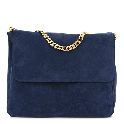 Celine Suede Medium Gourmette Ocean Blue 1 of 11