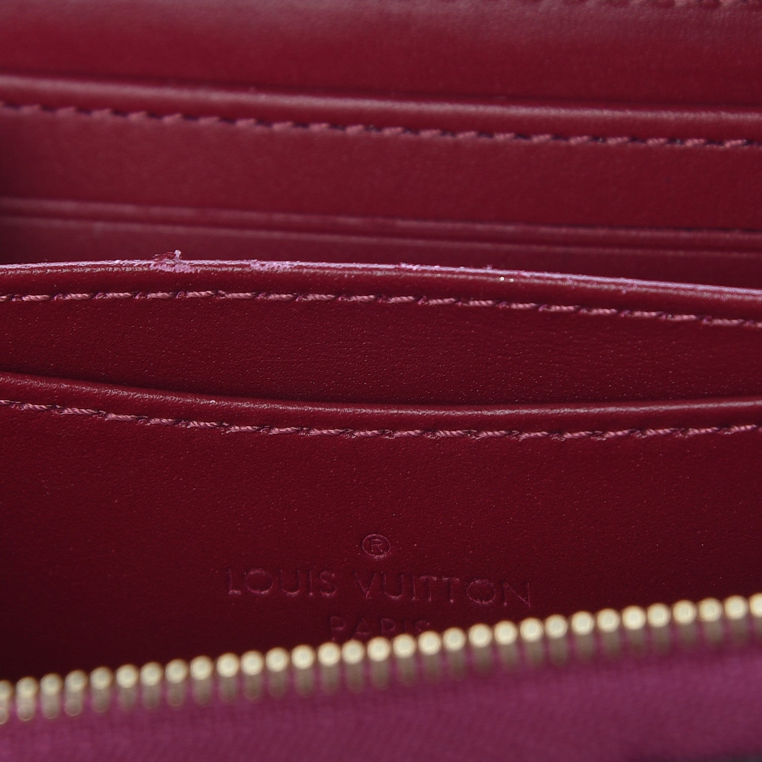 Louis Vuitton Vernis Zippy Coin Purse Magenta 7 of 7