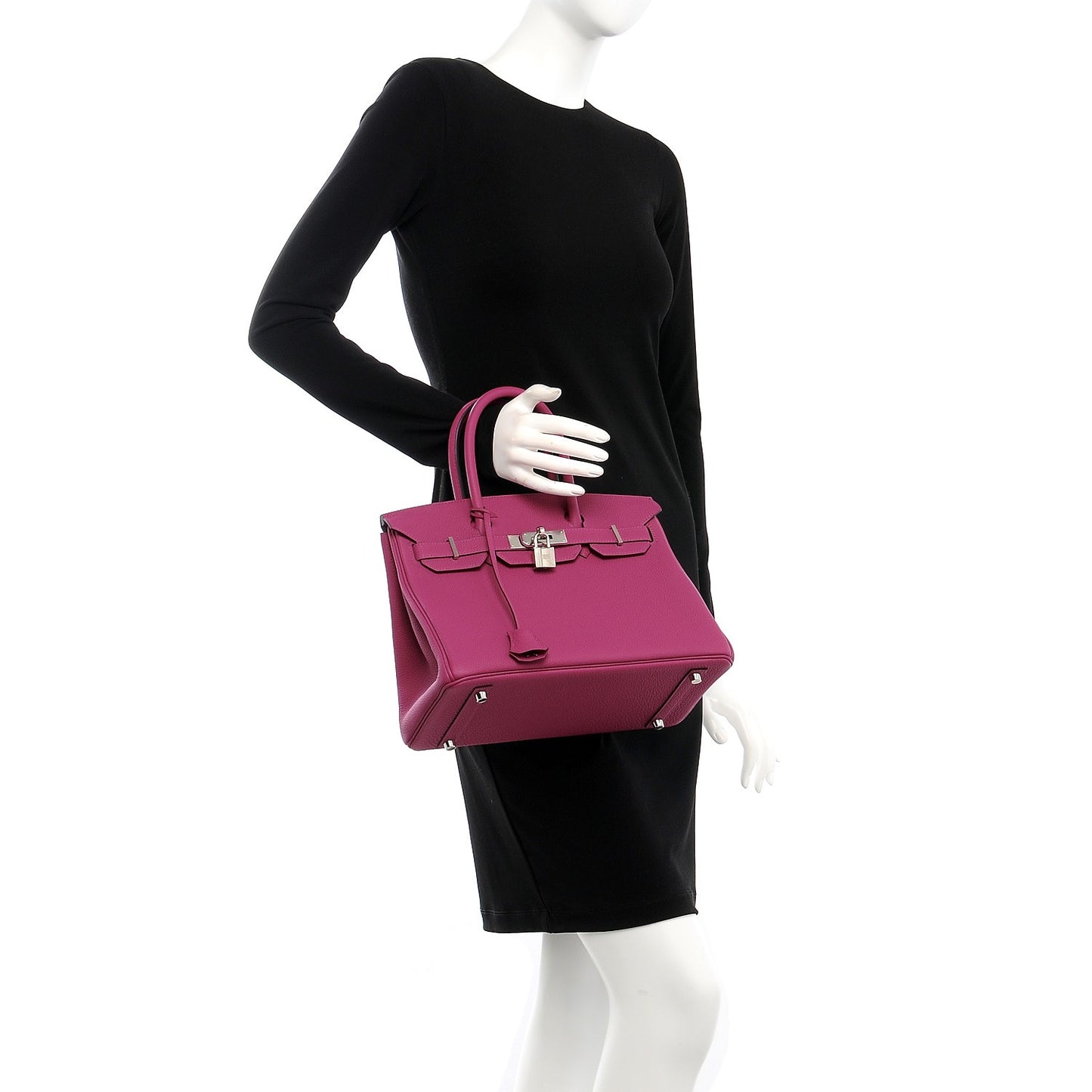 Togo Birkin 30 Rose Pourpre