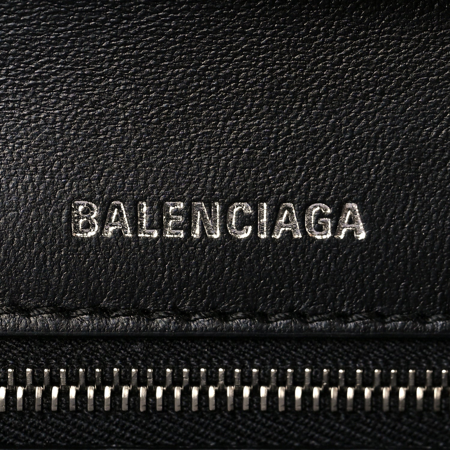 Balenciaga Grained Calfskin Small Hourglass Sling Shoulder Bag Black 6 of 10