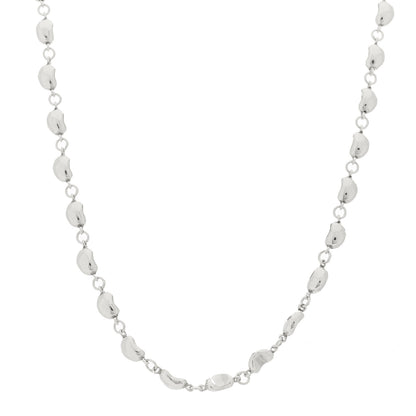 Tiffany Sterling Silver Elsa Peretti Bean Necklace 1 of 5