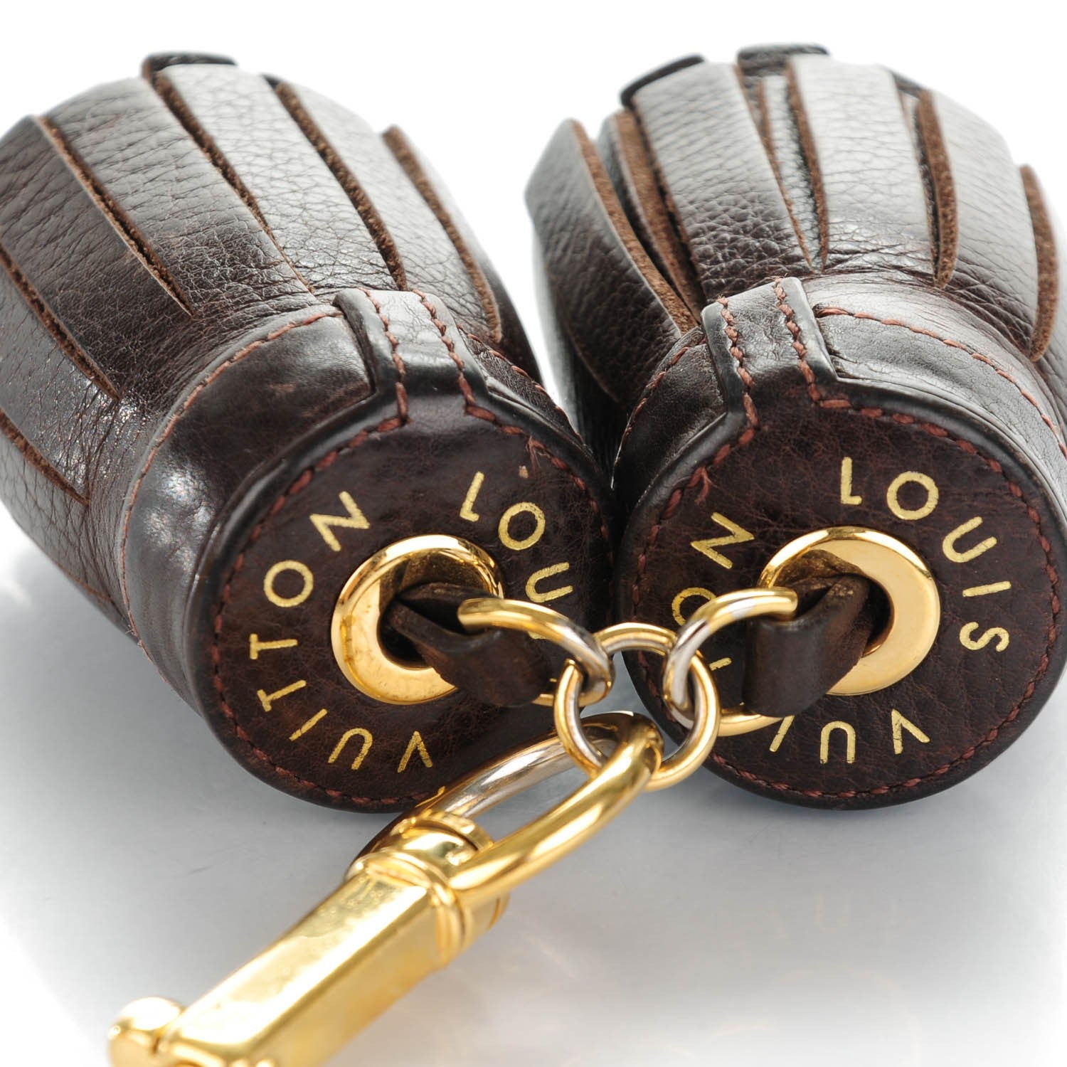 Louis Vuitton Calfskin Circus Bag Charm Marron 3 of 4