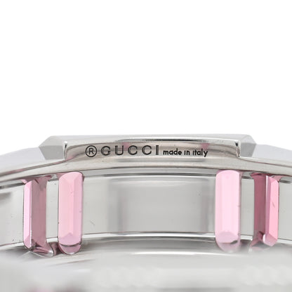Gucci 18K White Gold Rubellite 7mm Link to Love Ring 58 8.25 4 of 4