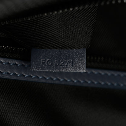 Louis Vuitton Calfskin Monogram Shadow Keepall Bandouliere 50 Navy 6 of 11