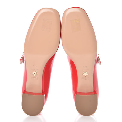 Christian Dior Patent Baby-D Ballet Pumps 37.5 Red 5 of 9