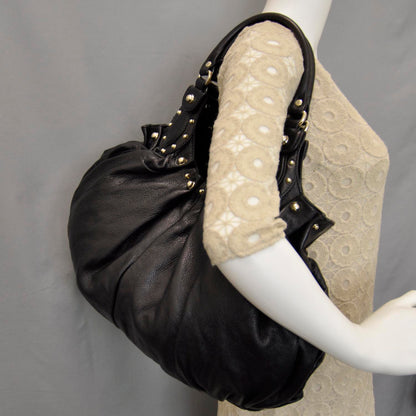 Gucci Leather Studded Pelham Tote Black 2 of 9