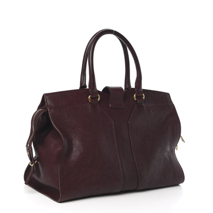 Saint Laurent Sheepskin Medium Cabas ChYc Plum 3 of 12