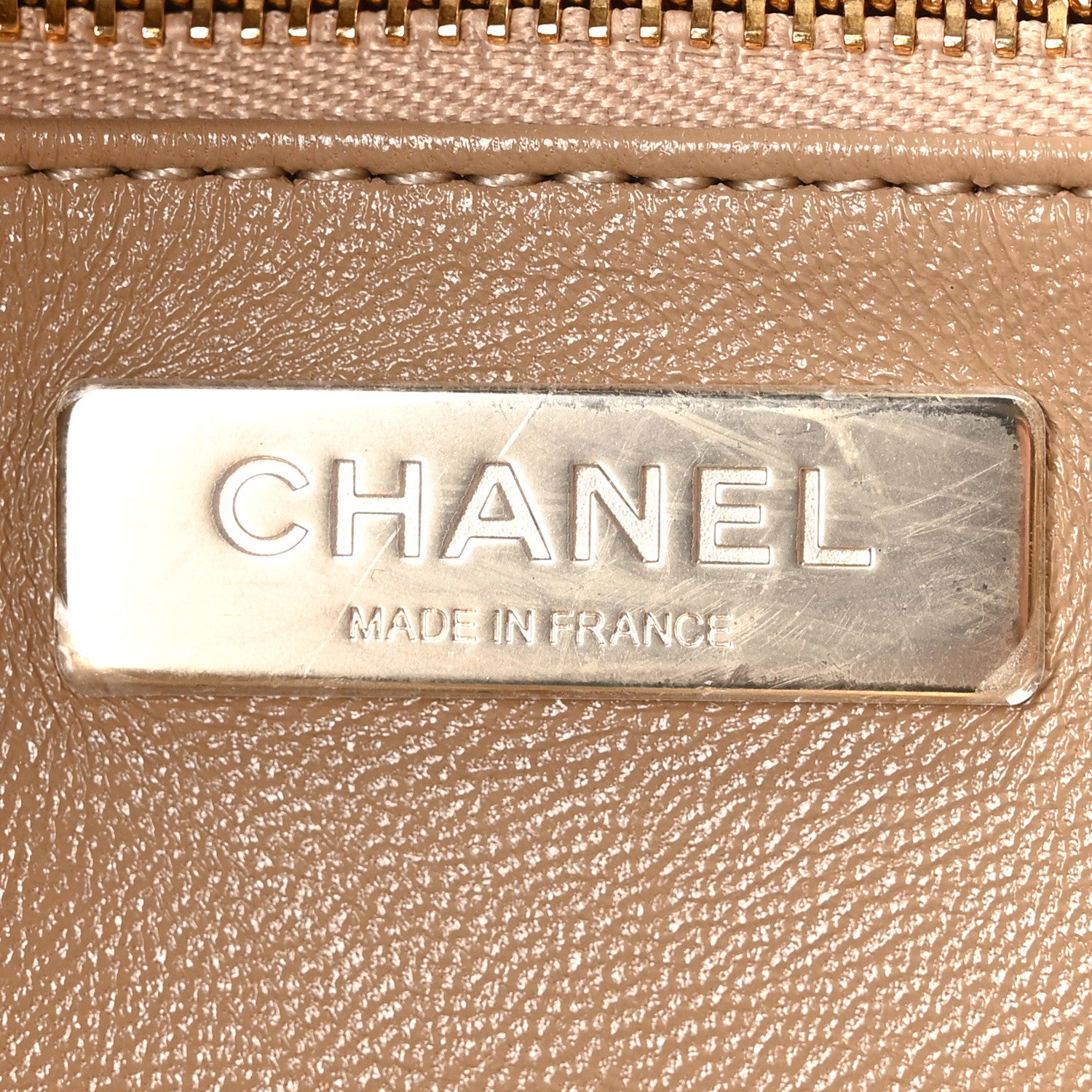 Chanel Shiny Crumpled Calfskin Quilted Large 31 Shopping Bag Beige 6 of 10