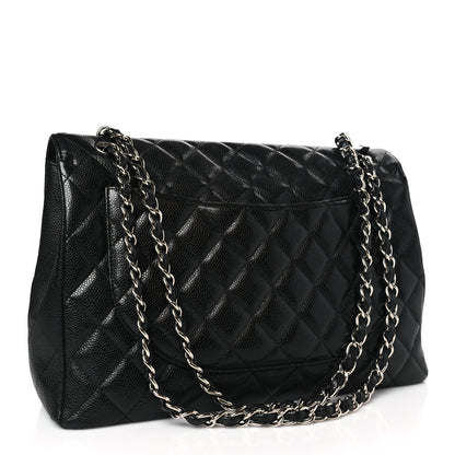 Chanel Caviar Quilted Maxi Single Flap Black 3 of 11