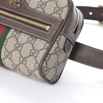 Gucci GG Supreme Monogram Web Small Ophidia Belt Bag 75 30 Dark Brown 9 of 9