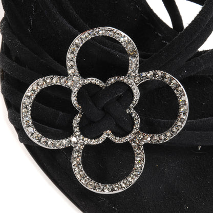 Louis Vuitton Suede Charlie's Sandals Black 37.5 7 of 7