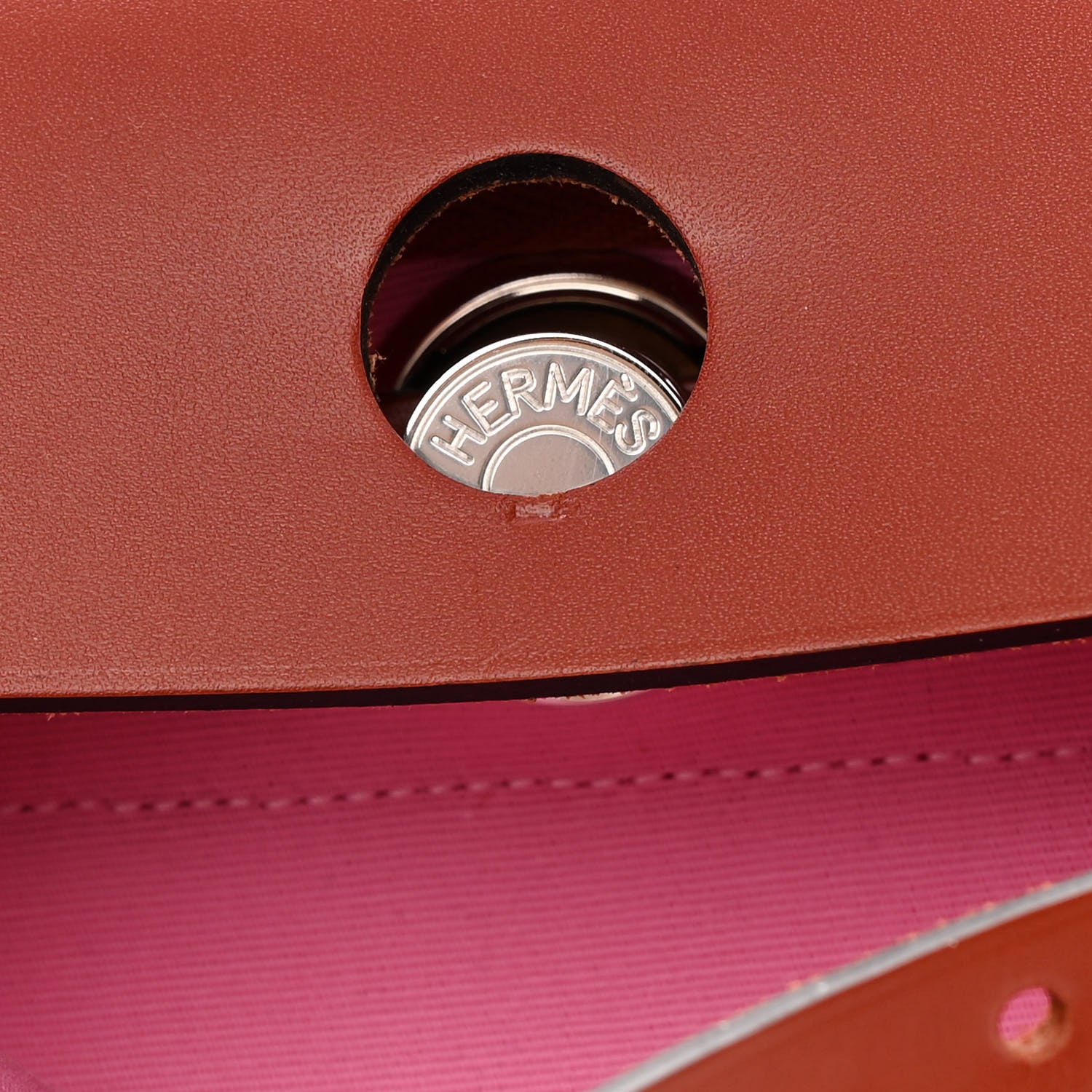 Hermes Military Toile Vache Hunter Herbag Zip Retourne PM 31 Bubblegum 12 of 16