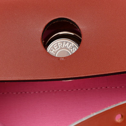Hermes Military Toile Vache Hunter Herbag Zip Retourne PM 31 Bubblegum 12 of 16