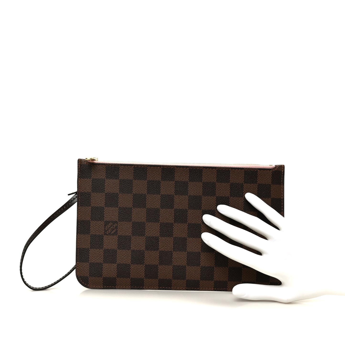 Damier Ebene Neverfull MM GM Pochette Rose Ballerine