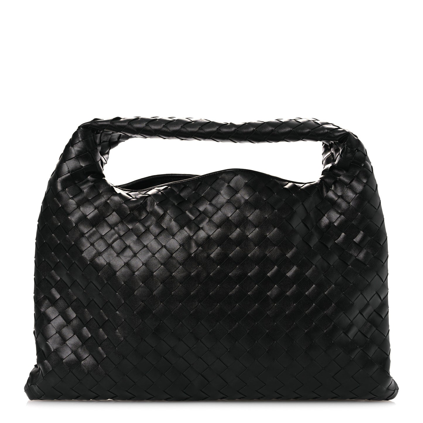 Calfskin Intrecciato Small Hop Black
