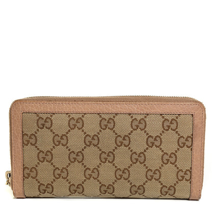 Gucci Monogram Bamboo Tassel Zip Around Wallet Beige 1 of 15