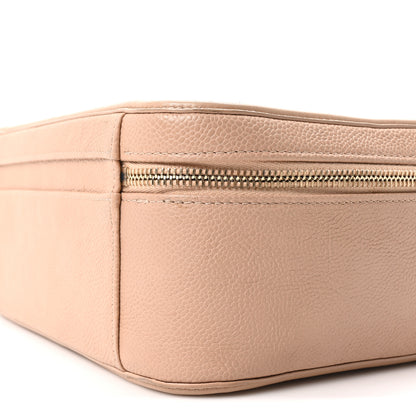 Chanel Caviar Quilted Large CC Filigree Vanity Case Beige 10 of 10