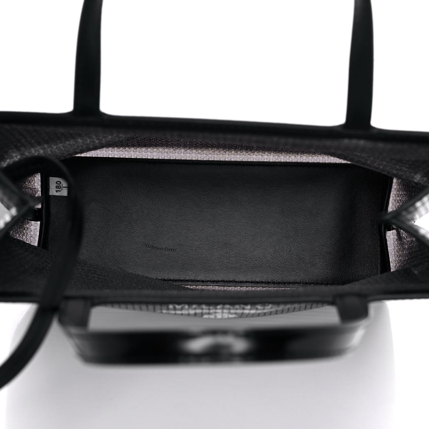 Sequin Mesh Small Tote Bag Black