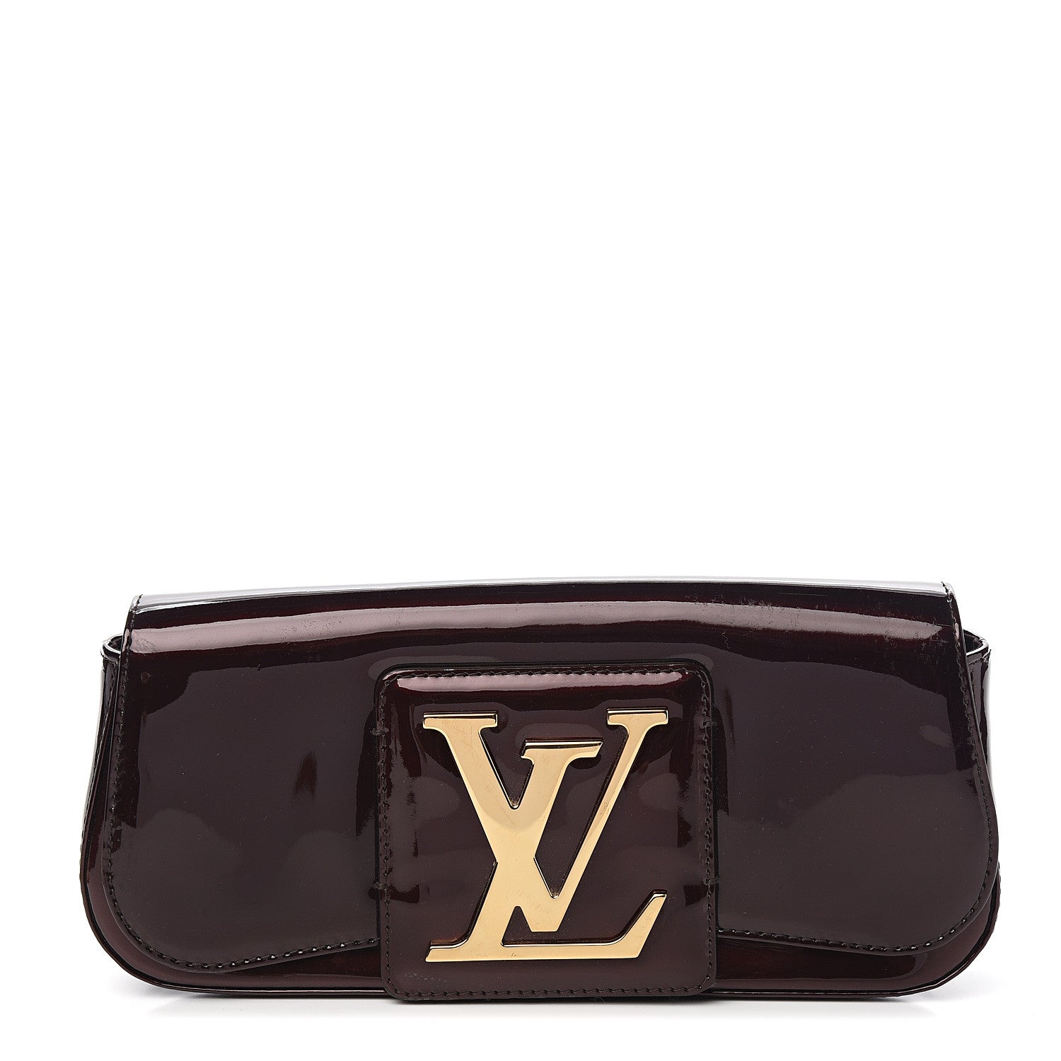 Louis Vuitton Patent Sobe Clutch Amarante 1 of 5