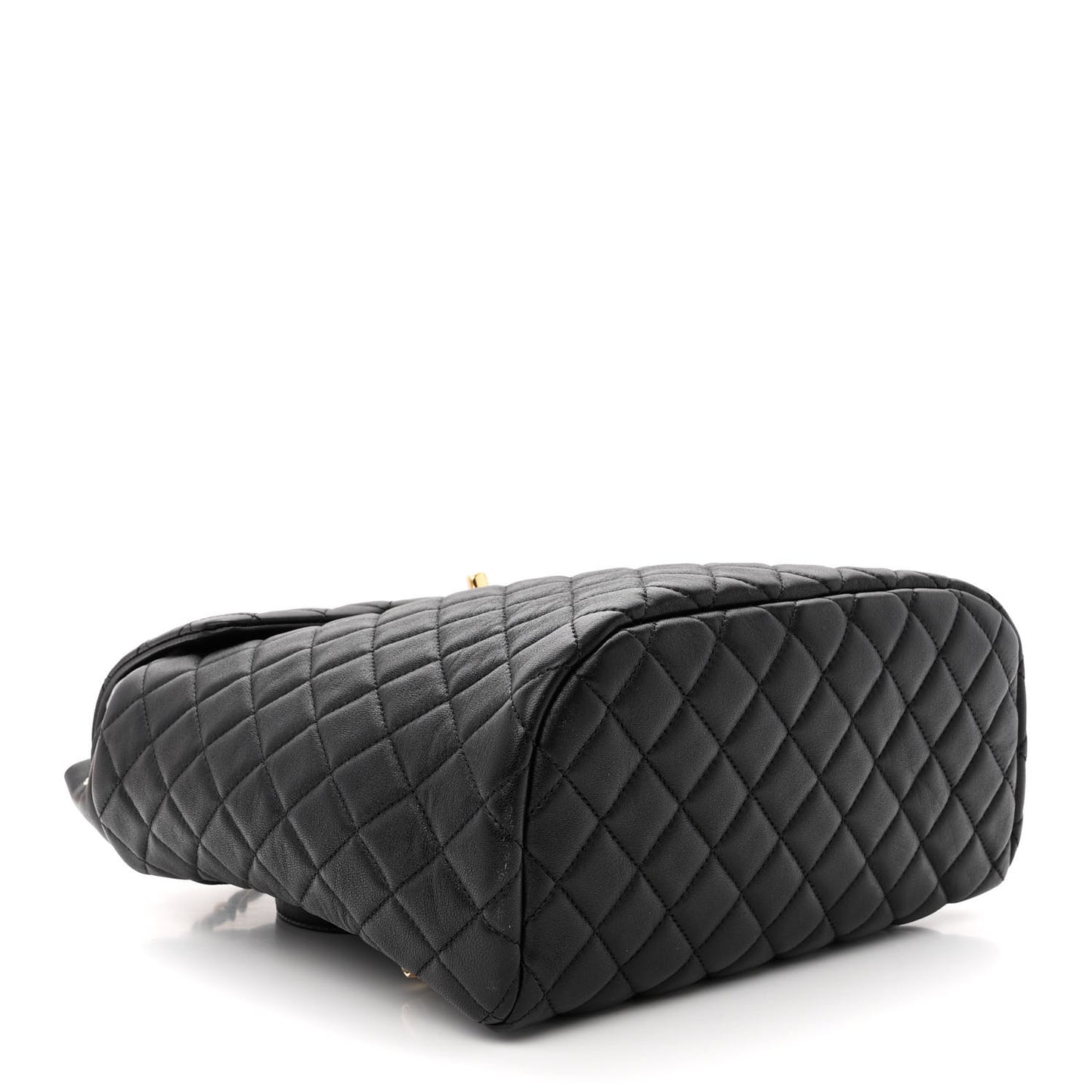 Lambskin Quilted Large Urban Spirit Backpack Black