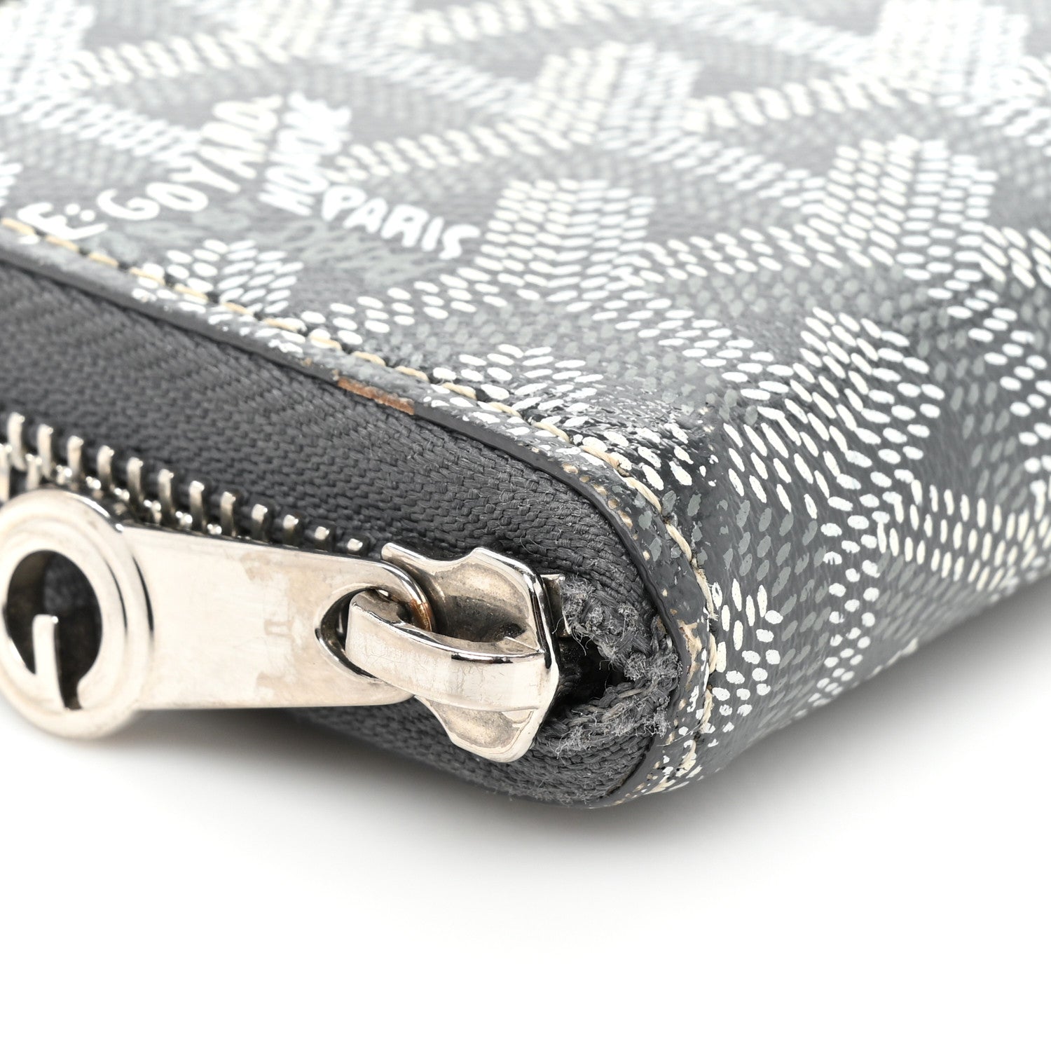 Goyard Goyardine Matignon Zip Around GM Wallet Grey 15 of 20