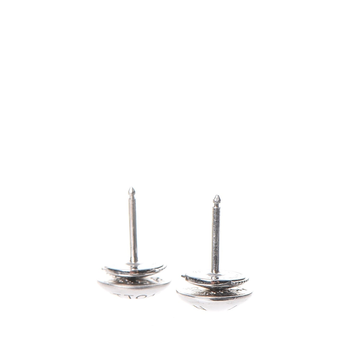 18K White Gold Clous Ear Studs Earrings