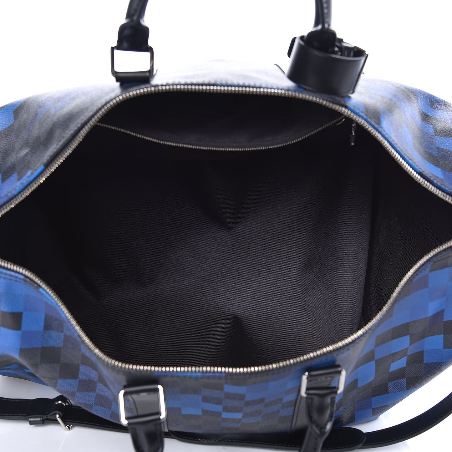 Damier Graphite Pixel Keepall Bandouliere 50 Blue