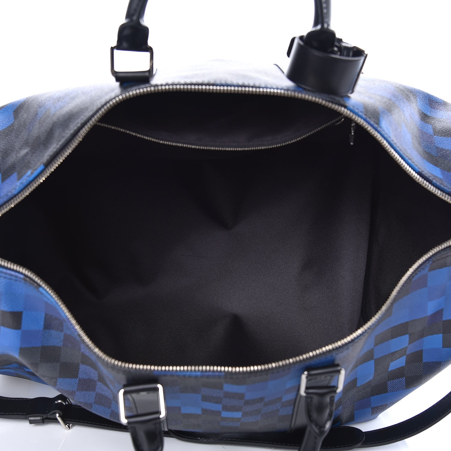 Louis Vuitton Damier Graphite Pixel Keepall Bandouliere 50 Blue 5 of 10