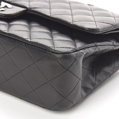 Chanel Lambskin Quilted Medium Double Flap Black 9 of 18
