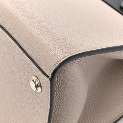 Louis Vuitton Taurillon City Steamer MM Black Beige 17 of 17