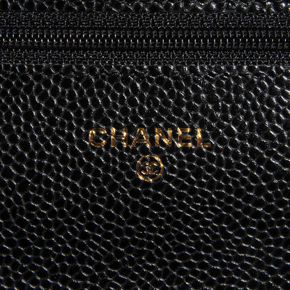 Chanel Caviar Quilted Wallet On Chain WOC Black 9 of 21