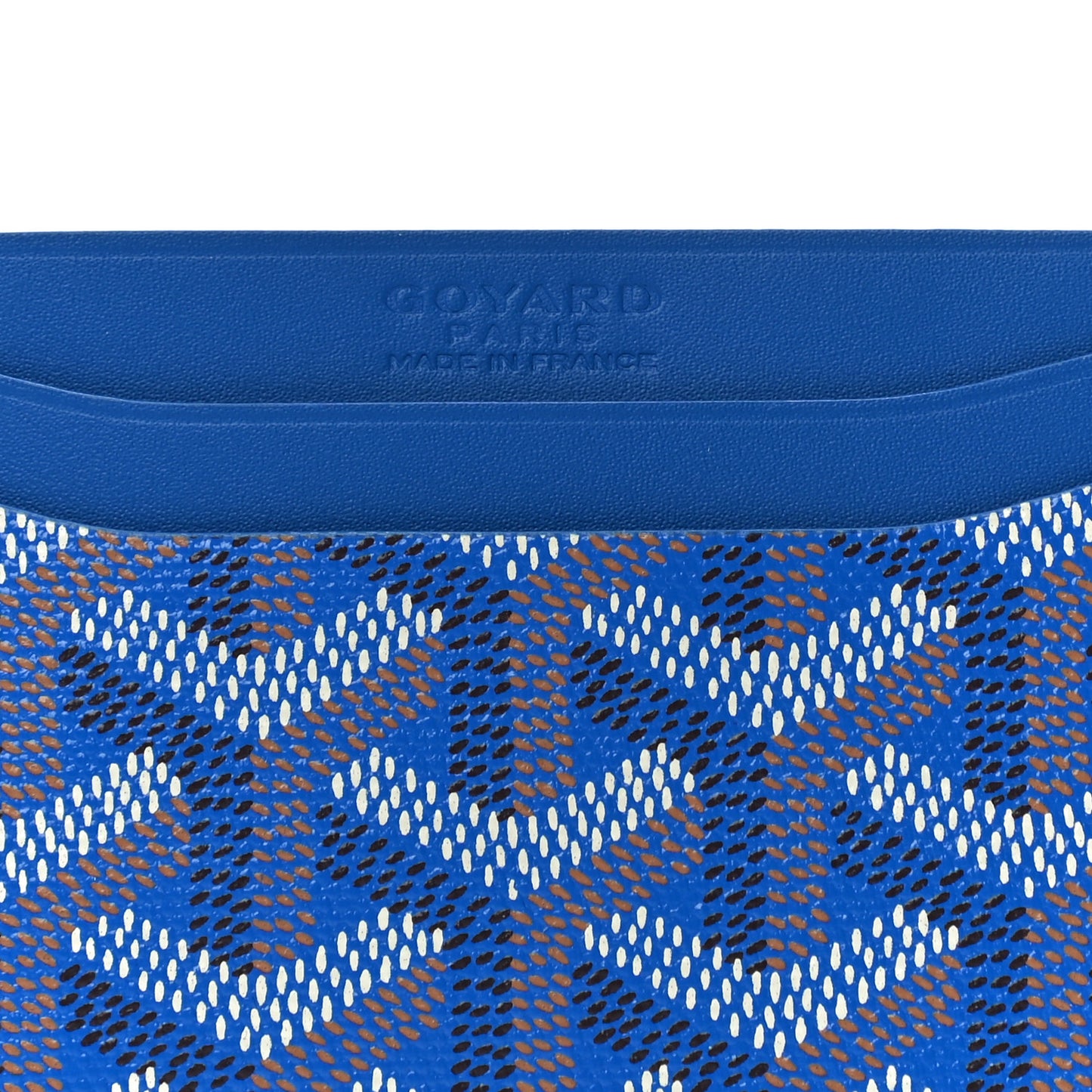 Goyardine Saint Sulpice Card Holder Sky Blue